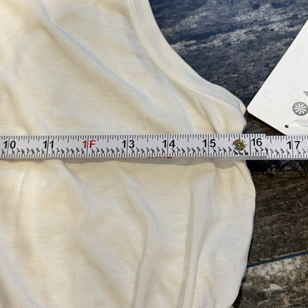 Athleta Air Out Cinch‎ Tank Camisole Womens Medium White Sleeveless Athletic NWT - Picture 11 of 14